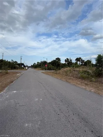 View of street with traffic signs