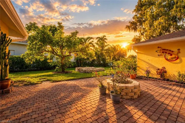 Large patio