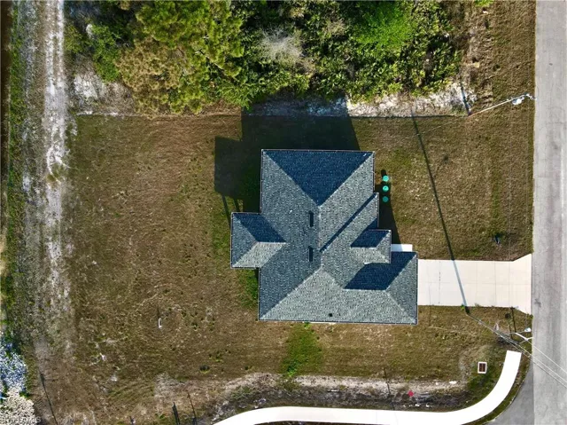 View from above of property