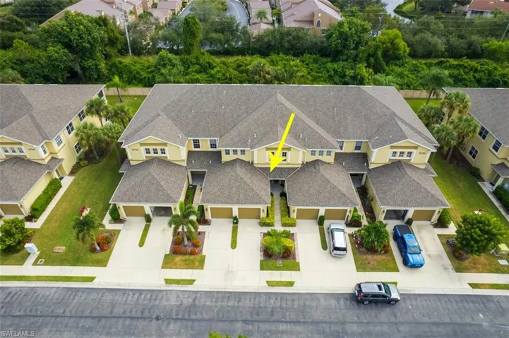 Aerial view of residential area