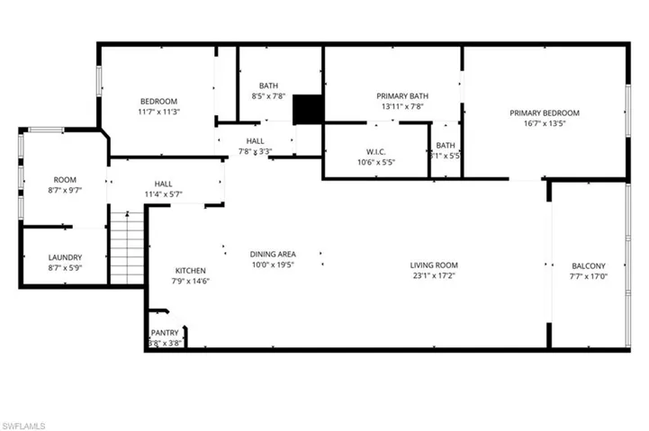 View of room layout