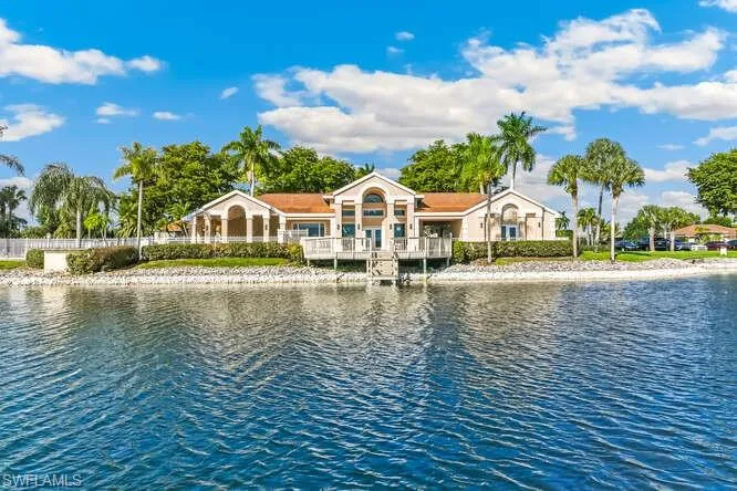 View of the rear of the community clubhouse and amenities.