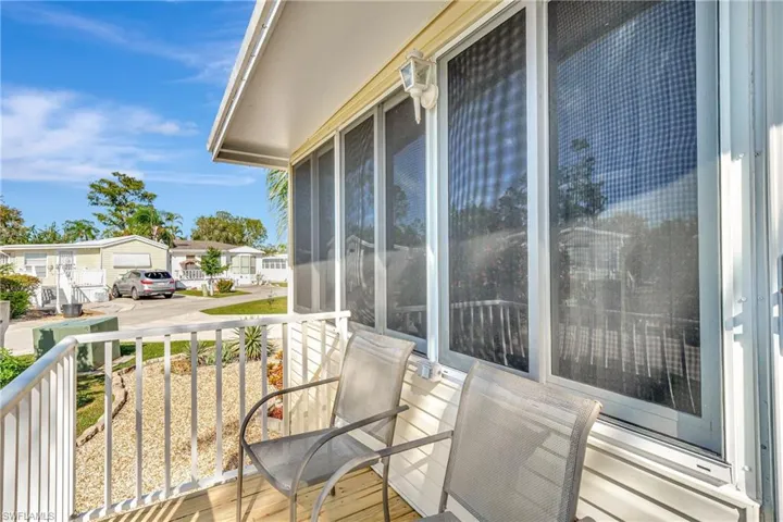 View of Front patio/ porch sitting area