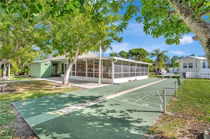 Surrounding community with a lawn