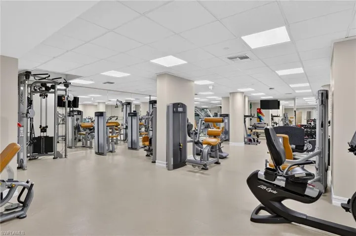 Well-equipped fitness center