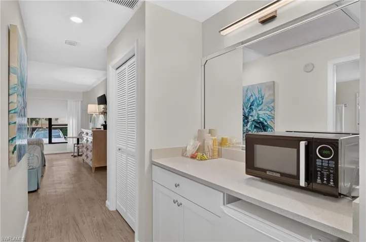One of two guest suites available for overflow visitors at a nominal fee