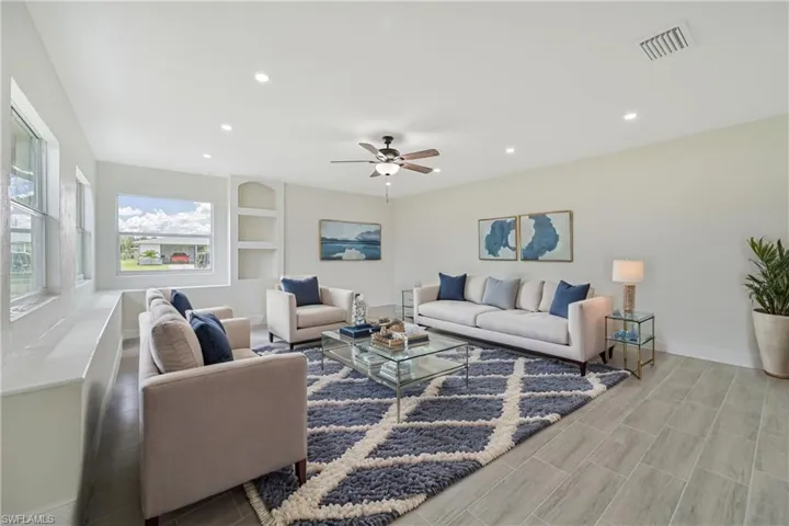 virtual staging family room