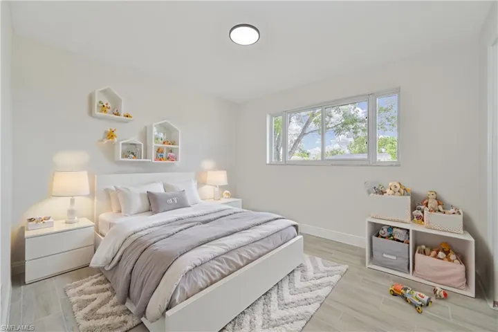 virtual staged 2nd bedroom
