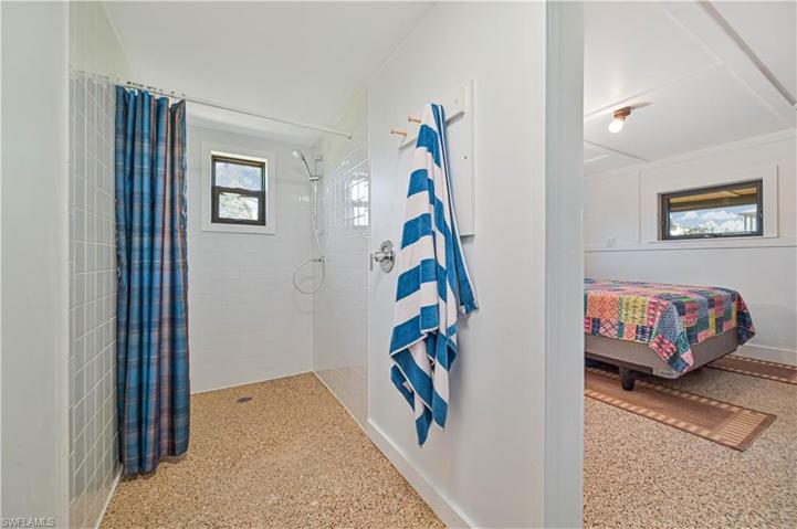 Wheelchair access to shower