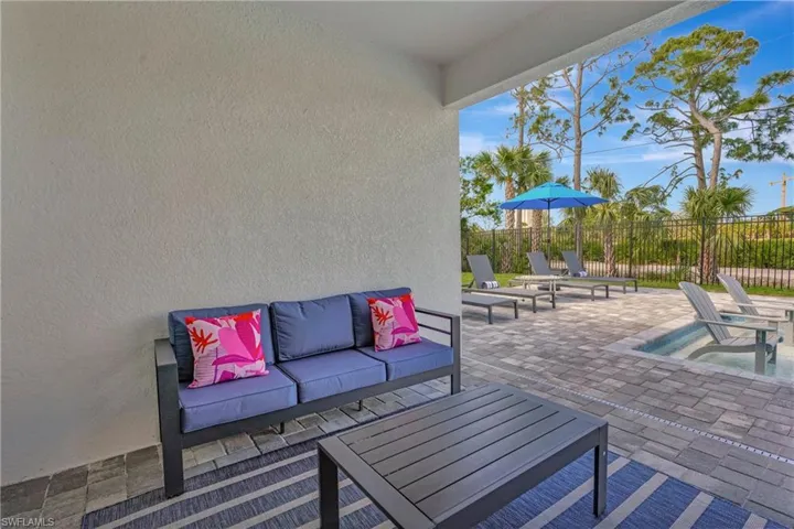 View of patio featuring an outdoor living space