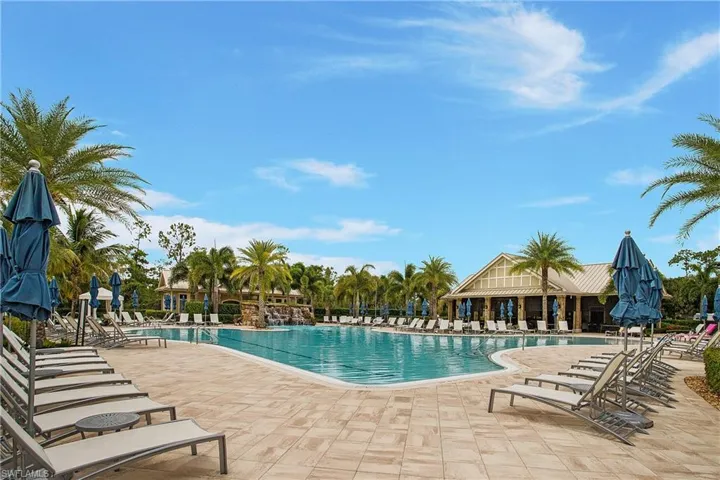 Community pool with lap lanes