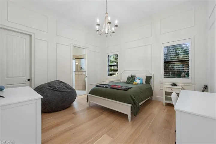 Bedroom next to kitchen/living