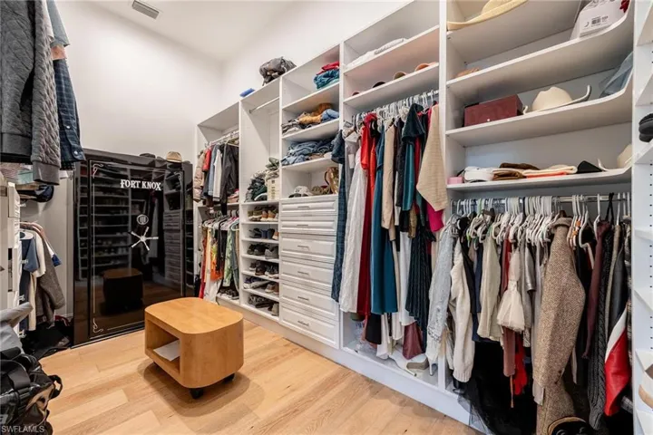 Master walk in closet.