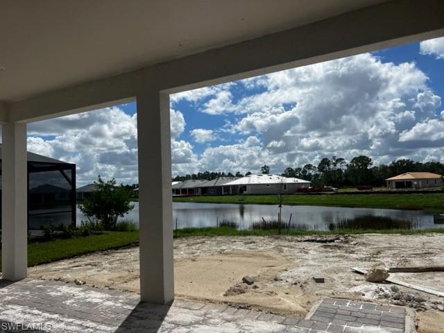 rear lanai with water views