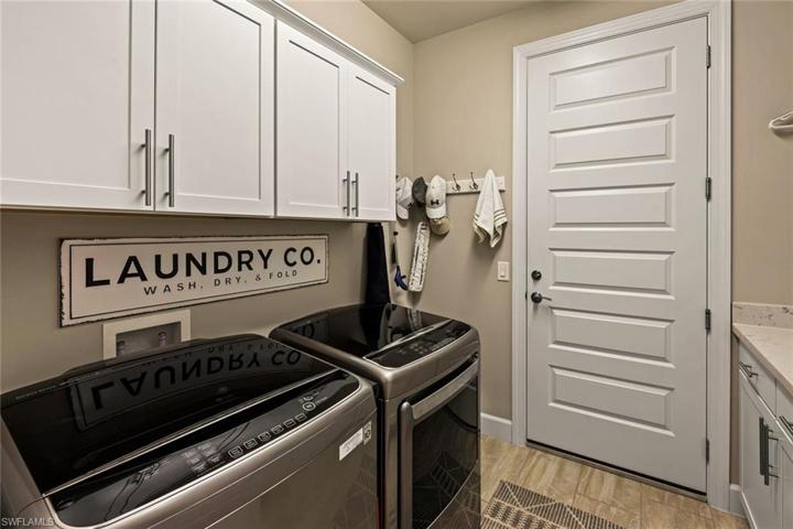 Finished laundry room