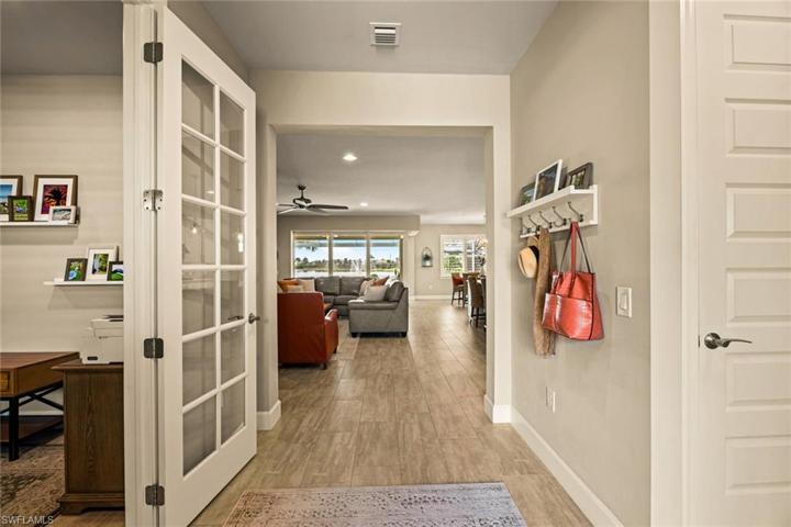 Foyer looking into living area