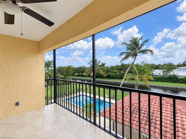 Lanai View of pool/clubhouse and canal