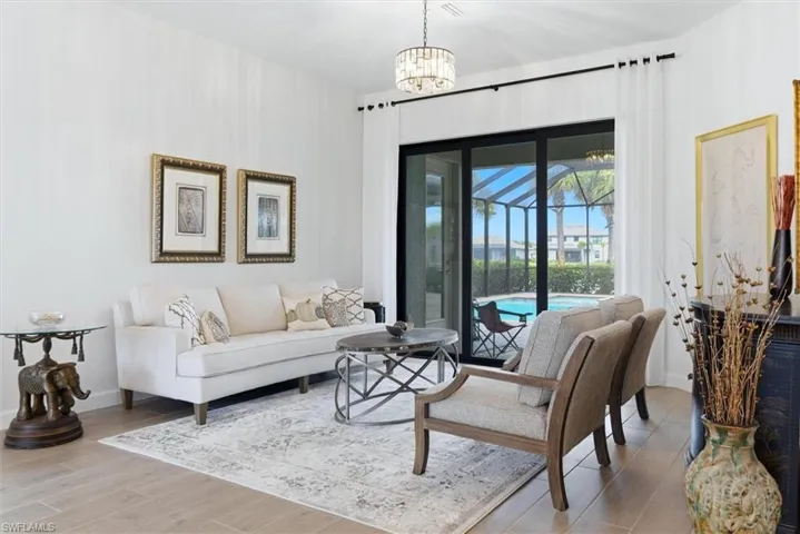 Neutral ceramic tiles throughout the home
