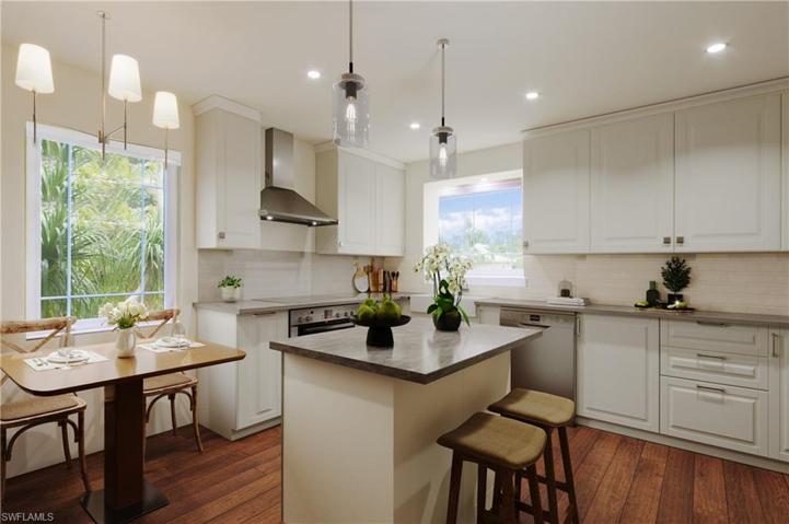 Photo includes reality staging to showcase the possibility of the kitchen. Design services included with purchase!