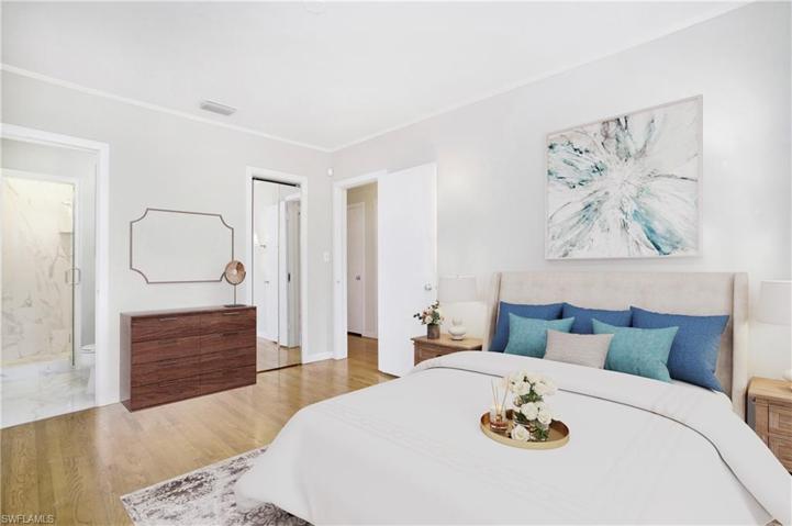 Photo includes reality renovation/staging to showcase the possibility of the third bedroom. Design services included with purchase!