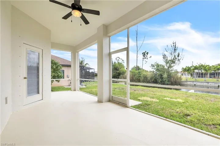 Screened lanai