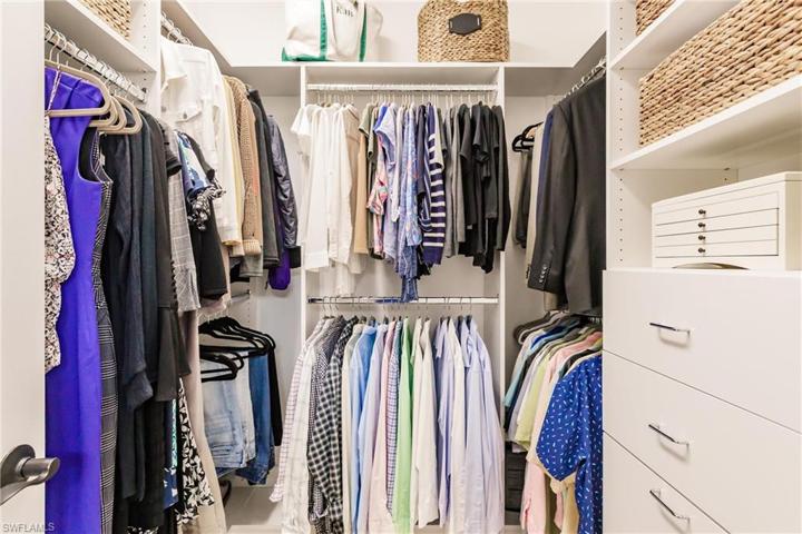 Main bedroom closet with organizers