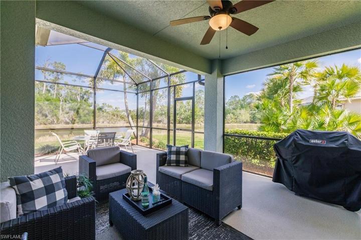 Large covered lanai area