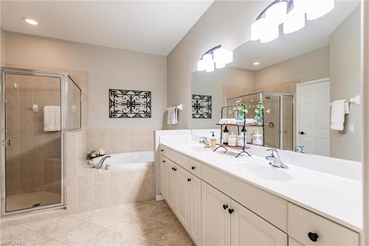 Main Bath with separate tub and shower