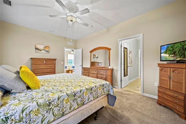 Primary bedroom with ensuite bathroom