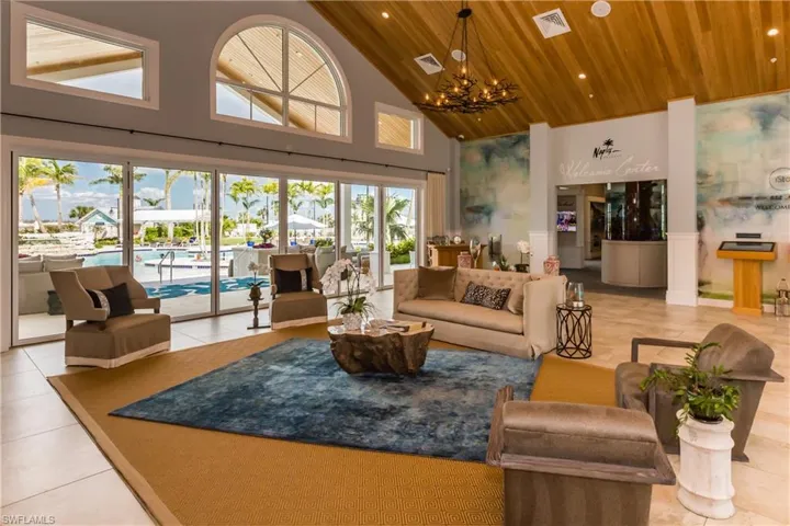 Clubhouse lounge area