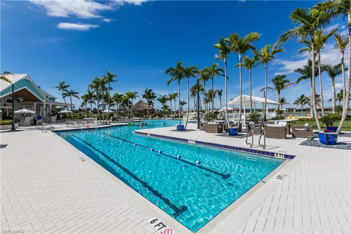 Pool includes 2 lap lanes