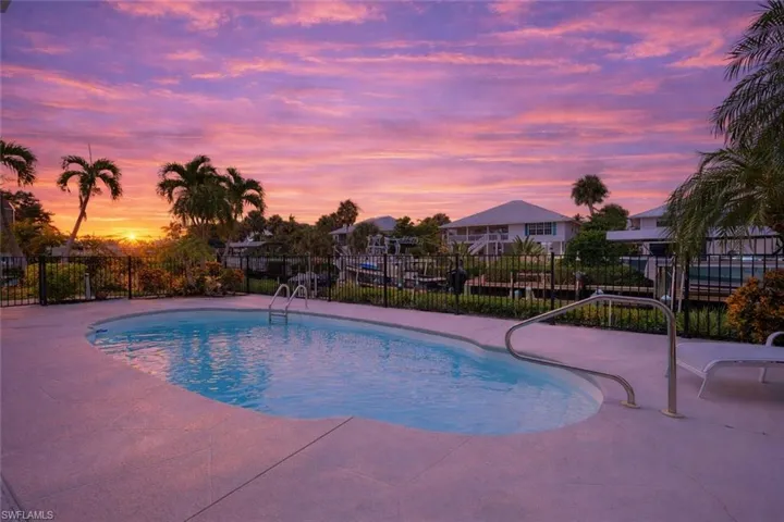 View of swimming pool with patio surround