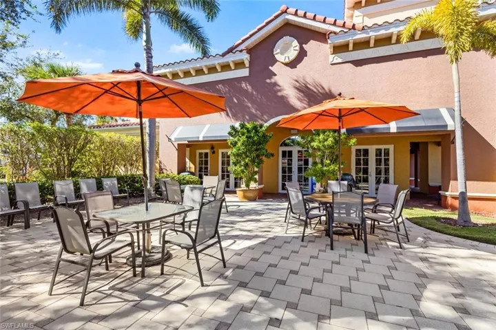 View of patio featuring french doors
