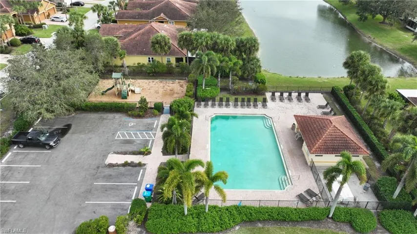 Community playground and pool