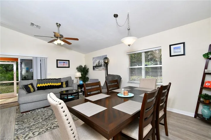 Plenty of space for full size dining table