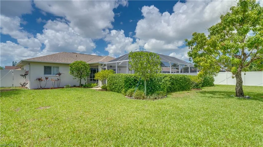 Landscaping and mango tree