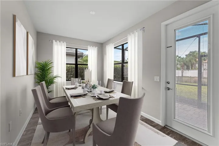 Sunroom ***VIRTUALLY STAGED*** as additional dining area