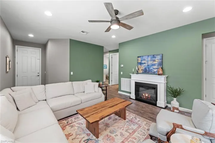 Great room, hall leads to two guest bedrooms and full bath
