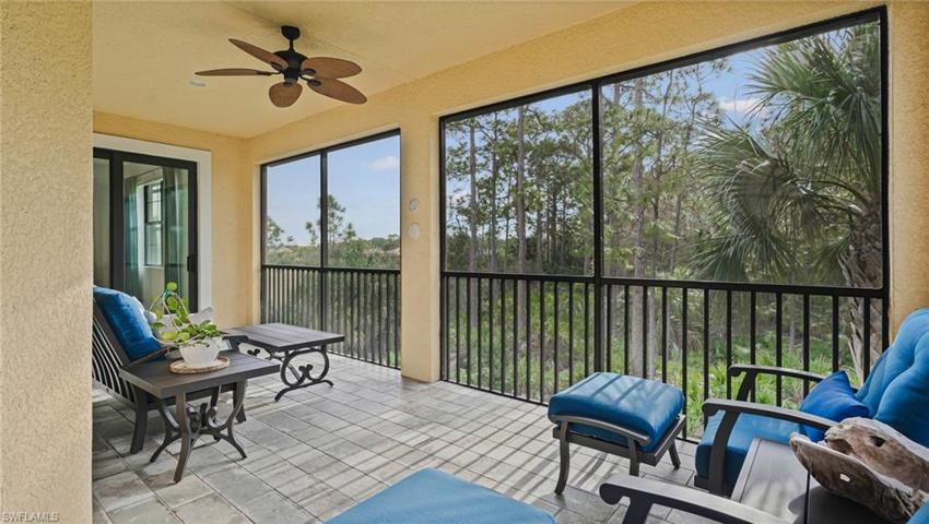 Very private tiled lanai