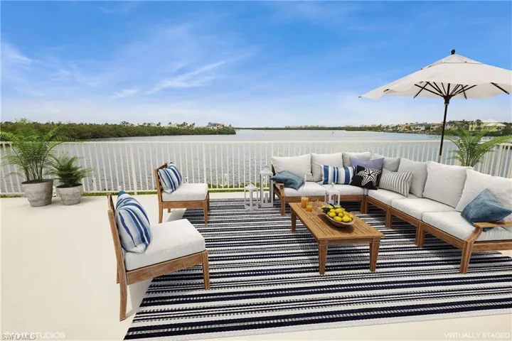Plenty of room for entertaining...(patio furniture is virtual and does not convey)