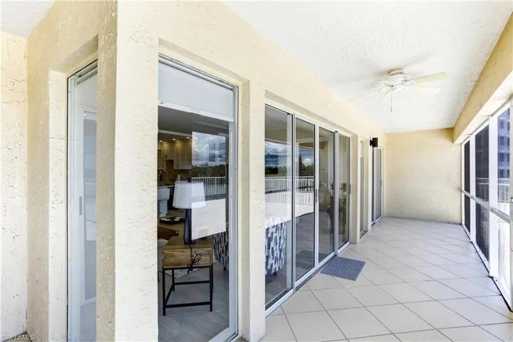 Shaded screened balcony off of Great Room, and both bedrooms