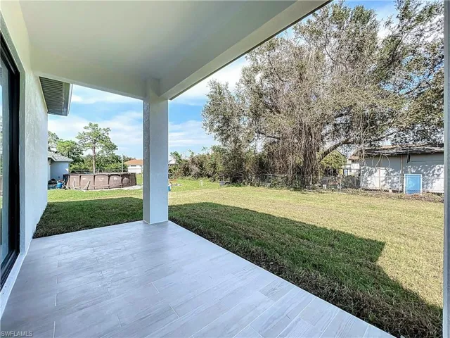 View of yard with a patio