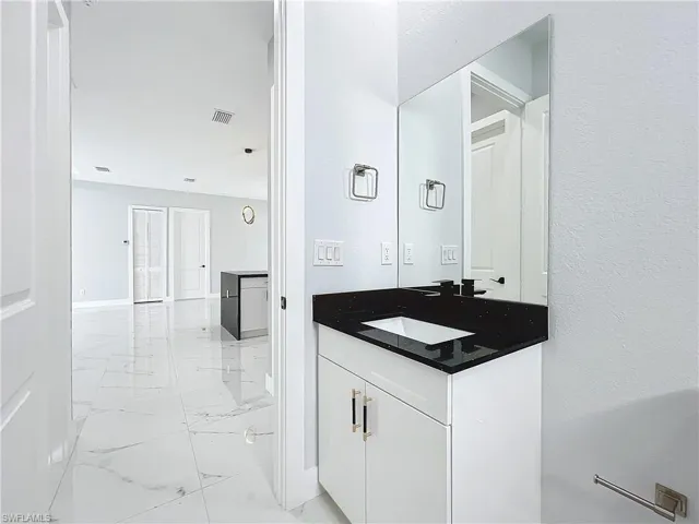 Bathroom featuring vanity