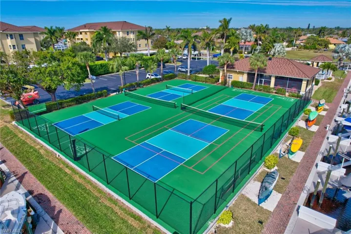 View of tennis/pickleball court