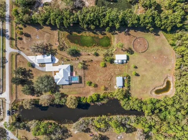 Aerial view of property's location