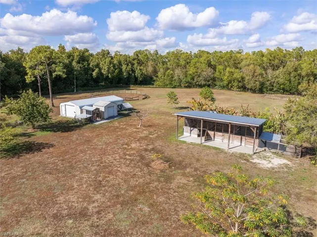 View from above of property