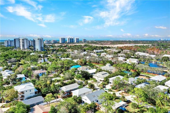 Aerial view looking to the Gulf of Mexico
