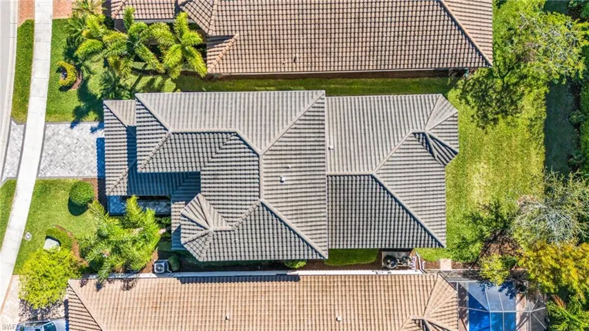 Aerial view of home