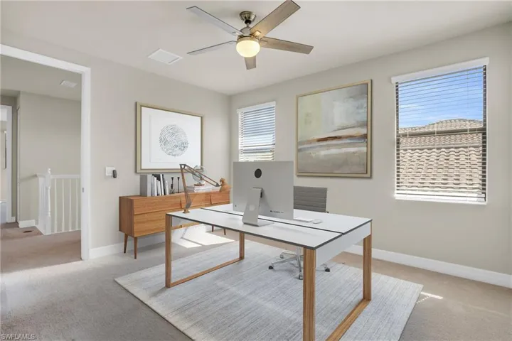 Bedroom 5 Virtually Staged as an office