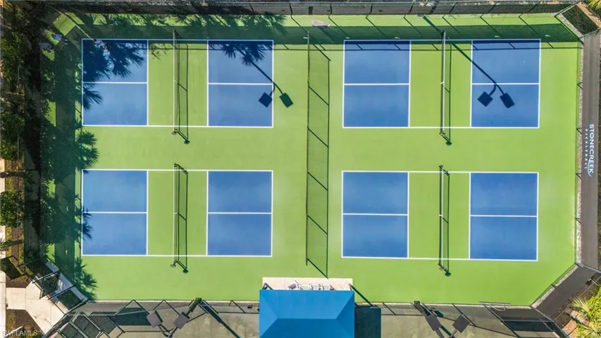 Aerial View of Pickleball